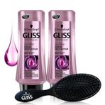 Gliss Serum Deep Repair 2x360 ml Saç Kremi + Saç Fırçası