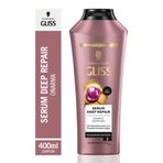 Gliss Serum Deep Repair Biotin Kompleksi & Şakayık Çiçeği Onarıcı Şampuan 400 ml Yıpranmış Sert Saçlar