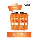Gliss Sun Protect Güneşe Karşı Koruyucu Şampuan 360 ML 4'lü