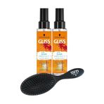 Gliss Sun Protect Koruyucu 2x100 ml Saç Bakım Spreyi + Saç Fırçası