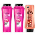 Gliss Supreme Length 2x500 ml Şampuan + Magnificent 400 ml Saç Kremi