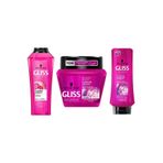 Gliss Supreme Length Saç Bakımı 3'lü Set, Şampuan, Maske, Krem