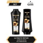 Gliss Ultimate Repair Şampuan 400ml + Saç Kremi 360ml