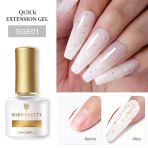 Glıtter Hızlı Uzatma Jelii 7Ml Ve Ursugar Mineral Kalıcı Oje Seti