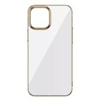 Glitter İphone 12/12 Şeffaf Lüx Silikon Kılıf Tpu Kılıf-(5775)