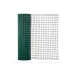 GLNTEL Bahçe Teli- Pvc Kaplı Puntalı Kafes Teli 25x25 Göz Aralığı 100 Cm 10 Mt- Tel Çit- Bahçe Çiti
