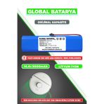 GLOBAL BATARYA Philips Homerun 3000 Serisi Aqua XU3000-02 Uyumlu Batarya 14.4V 5000mAh Pil (Orijinal Kapasite)