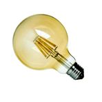 Global Cob Flamanlı Ampül E27 8 Watt Ic Driver-G125 Ruztik E27 8w