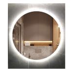 Global Led Mirror 50 cm Yuvarlak Ledli Ayna Banyo Aynası Dekoratif Ayna Boy Ayna Salon Duvar Ayna
