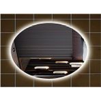 Global Led Mirror 50X70 cm Elips Ledli Ayna Banyo Aynası Dekoratif Ayna Boy Ayna Salon Duvar Ayna