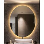 Global Led Mirror 73X93 cm Elips Ledli Ayna Banyo Aynası Dekoratif Ayna Boy Ayna Salon Duvar Ayna