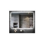 GLOBAL LED MIRROR 75x105 Cm Dokunmatik Tuşlu Ledli Ayna Banyo Aynası Dekoratif Ayna Boy Ayna Salon Duvar Ayna