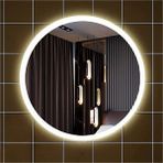 Global Led Mirror 85 cm Kumlamalı Yuvarlak Ledli Ayna