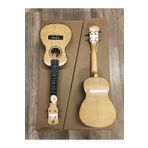 Global Marka Kelebek Ağacı Concert Boy Kalın Çantalı Sedefli Profesyonel Ukulele GCOCKLB