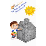 Global Marketim Global Marketin Çocuk Karton Boyama Ve Oyun Evi (çadırı)