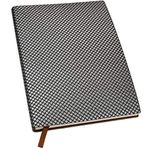 Global Printed Products Global Baskılı Ürünler Dokulu Yüksek Teknoloji 12,7 x 20,3 cm Günlük Defteri, Gümüş