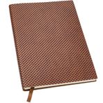 Global Printed Products Global Baskılı Ürünler Dokulu Yüksek Teknoloji 12,7 x 20,3 cm Günlük Defteri, Kahverengi