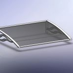 Global Tente 120x100 Gri Ana Kit Lüx Seri Kapı Üstü Sundurma
