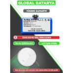 Global Tesvor X500 Pro 14.4 V 3200 mAh Li-ion Pil Yüksek Kapasite Akıllı Robot Süpürge Bataryası
