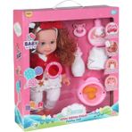 Global Toys Altını Islatan ve Konuşan Bebek - Kırmızı