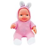 Global Toys Mavi Pembe ve Kırmızı Renk 8 Farklı Ses Konuşan Tavşanlı Oyuncak Bebek