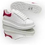 Globalux Women’s Alexander Mcqueen Sneakers - Sneaker In White/red - Alexander Mcqueen Kadın Sneaker - 001 - Beyaz