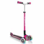 Globber 663-110 Master 3 Tekerlekli Işıklı Katlanabilir Pembe Scooter