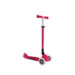 Globber Elite Deluxe Işıklı Katlanır 3 Tekerlekli Çocuk Scooter - Kırmızı