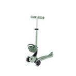 Globber Go Up Baby 360 Zeytin Yeşili Işıklı Sepetli 3 Tekerlekli 15 Ay-9 Yaş Çocuk Scooter