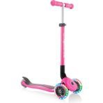 Globber Primo 3 Tekerlekli Işıklı Katlanabilir Pembe Scooter