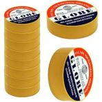 Globe 19MM Pvc Elektrik Izole Bant Sarı Izolasyon Bandı 5 Mil x 3/4 x 30 0.13MM X19MM x 10 Yds. - 1 Adet