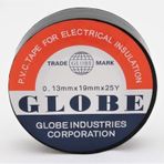 GLOBE PVC ELEKTRİK İZOLASYON BANT "0.13x19x10Yards" (SİYAH) (500'Lü 1 KOLİ)