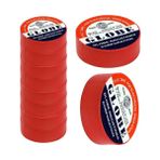 Globe Pvc Elektrik Izolasyon Bant .0.13X19X10YRDS. (Kırmızı) (10.lu Paket)