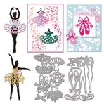 GLOBLELAND Bale dansçısı kesme DIY Scrapbooking için ölür dans ayakkabıları ve giysileri Metal kesim ölür yay ve bale etek parti kartı yapımı için kalıp kesim fotoğraf albümü zanaat dekor