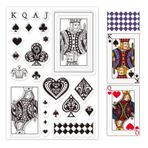 GLOBLELAND Poker silikon şeffaf pullar şeffaf pullar doğum günü paskalya sevgililer günü kartları yapımı DIY Scrapbooking fotoğraf albümü dekorasyon kağıt zanaat