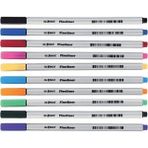Globox 10'lu Fineliner Kalem Seti - Karışık Renkler, 0.4 mm İnce Uç, Çizgili ve Desenli Gövde
