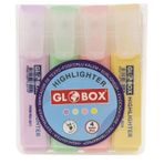 Globox 3230 Pastel Renk 4'lü Fosforlu Kalem