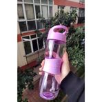 Globox 600 ml Tritan Matara, Çocuklar İçin Ergonomik Tasarım, Pembe
