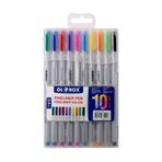 Globox Fineliner Karışık Renk 10'lu Keçe Uçlu Kalem