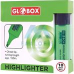 Globox Fosforlu Kalem 10'lu Kutu - Yeşil