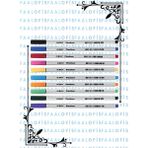 Globox Globo x Fineliner Keçeli Kalem 10 Renk Kaliteli Malzeme Ince Uç - Renkli