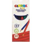Globox Kısa Kuru Boya Kalemleri 6 Renkli 11 cm Çocuklar İçin Eğlenceli Sanat Seti