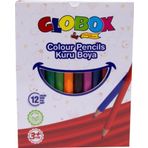 Globox Kuru Boya Kalemi Kısa 12 Renk 3670