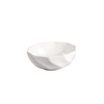 Globy Açık Büfe Dalgalı Sunum Kase Beyaz – 22,5×9 cm