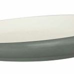 Globy Açık Büfe Gri 27.9x4.4 cm Eğimli Servis Sunum Tabağı