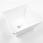 Globy Açık Büfe Kare Kase Beyaz 18x18x8,5 cm
