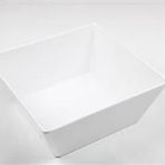 Globy Açık Büfe Kare Kase Beyaz 24x24x10 cm