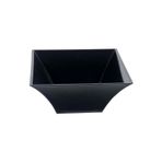 Globy Açık Büfe Melamin Kare Kase Siyah 31x31x13 Cm