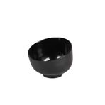 Globy Açık Büfe Siyah Melamin Sunum Kase – 15×12 cm