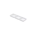 Globy Açık Büfe Üç Bölmeli Tabak 22x7 cm